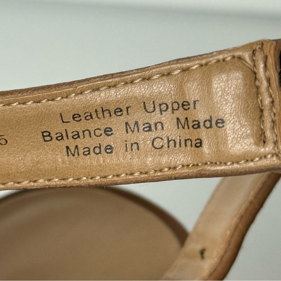 Franco Sarto Harlet3 Leather Cut-Out Sandals Brown Size 7.5M Block Heel - Picture 7 of 7